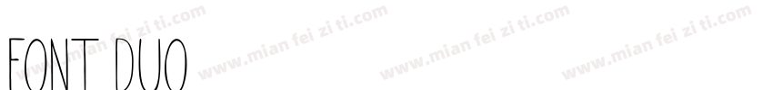 FONT DUO字体转换
